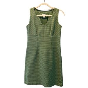 LOFT Green Tweed Shift Dress